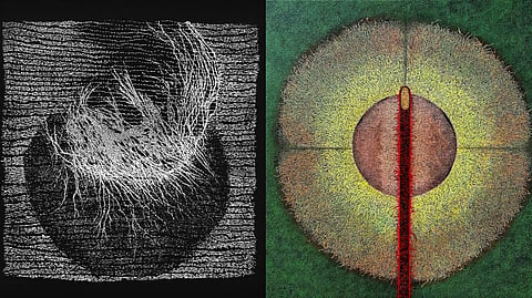 Artworks at the exhibit 