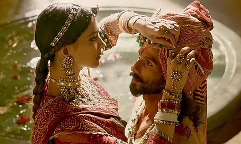 Deepika Padukone and Shahid Kapoor in a still from ‘Padmaavat’ 