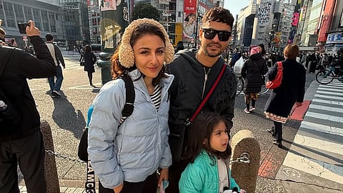 Soha Ali Khan, Kunal Kemmu and Inaaya 