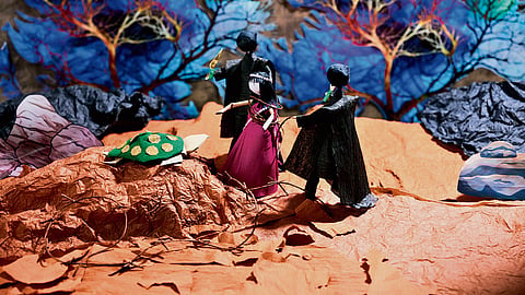 A still from the stop-motion animation from 'Limits of Change'