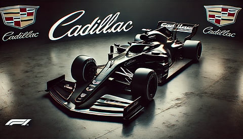 An AI Imagination of Cadillac  Formula 1 car