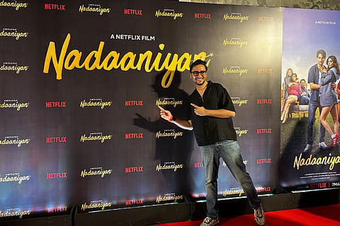 Tushar at a 'Nadaaniyan' screening