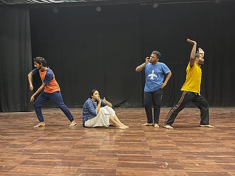Actors on stage