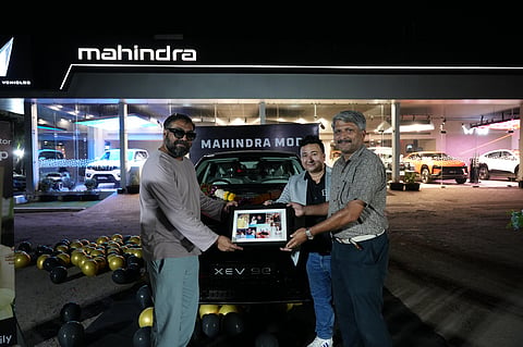 Anurag Kashyap takes delivery of his Mahindra XEV 9e