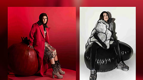 In frame: Anaita Shroff Adajania  flaunting shimmery shoes in style