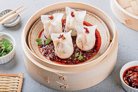 New York cheese & chilli oil dim sums