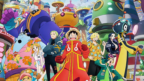A poster for One Piece