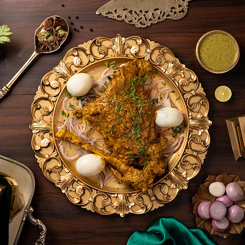 Mutton Raan Tandoori in Zafrani Sauce