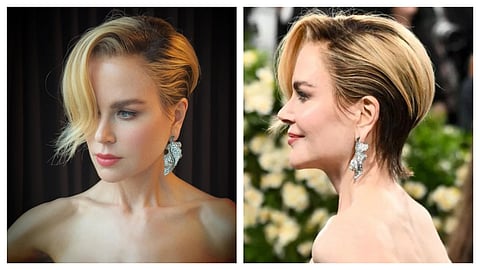 Nicole Kidman debuted a slick, two-tone Bob at the Met Gala 