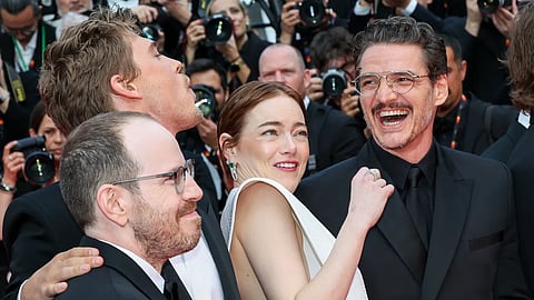 Austin Butler, Emma Stone and Pedro Pascal 