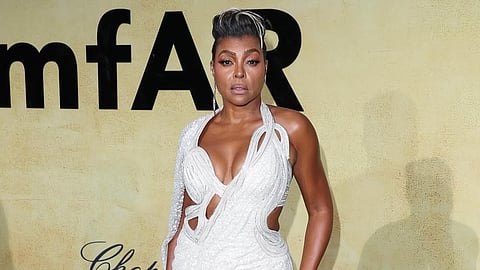 Taraji P Henson wore a stunning Gaurav Gupta saree gown