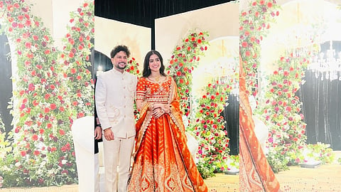 Love, laughter, and lehenga Glam: Kuldeep Yadav and Vanshika Celebrate their engagement
