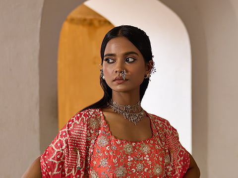‘Surajmukhi’ is inspired by childhood memories of summer, and vibrant fields