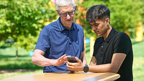 Tim Cook with Gaurav