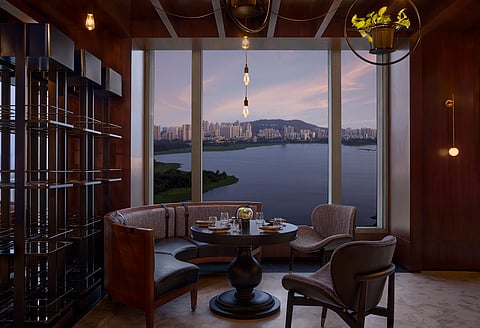 A view from Nox at The Westin Mumbai Powai Lake 