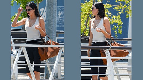 Kendall Jenner’s oversized travel tote is the real winner from the Bezos' wedding weekend