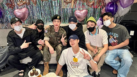 RM dubbed himself, Jungkook, and V as the “workout crew.” 
