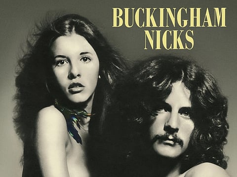 Stevie Nicks and Lindsey Buckingham on the cover of their 1973 album, “Buckingham Nicks,” 