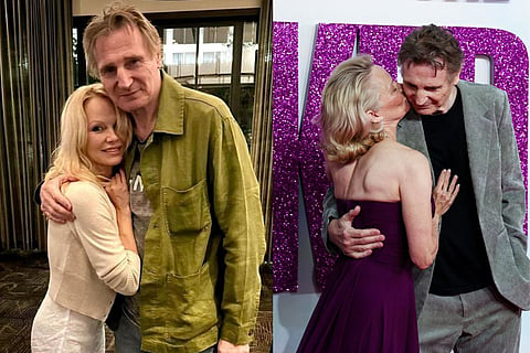 Pamela Anderson and Liam Neeson tease fans with ‘too cute’ chemistry