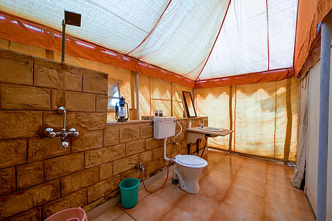 What makes bathroom camping an emerging phenomenon among people? 