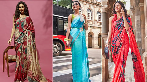 What’s trending in saris for Spring Summer 2025: Soft pastels meet bold statements