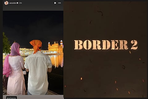 Border 2 shoot, Varun Dhawan and Medha Rana visits Golden Temple to seek blessings