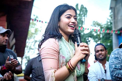  Rashmika Mandanna’s saree-clad look hints at political role