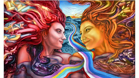 Ankur Rana’s art on metal canvas is on display in New Delhi till August 31