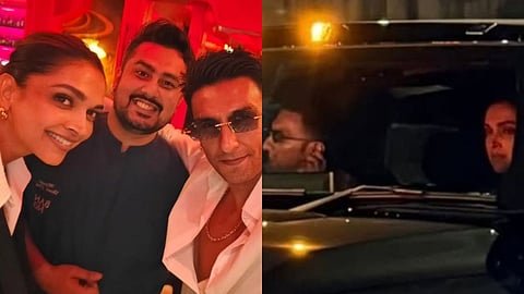 Ranveer Singh shows off his Hummer EV 3X with Deepika Padukone on a ride