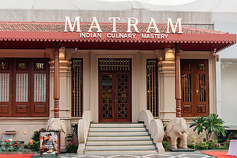 Outside Matram in Dwarka 