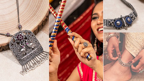 Celebrate Navaratri with stunning oxidised silver jewellery this festive season
