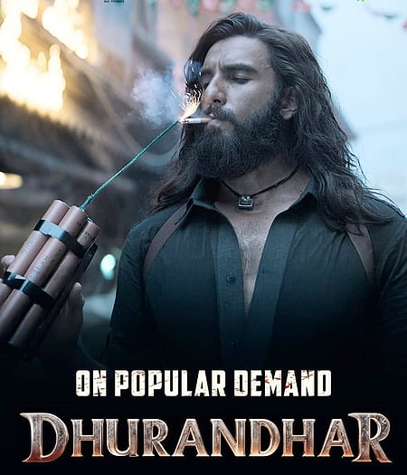 Ranveer Singh shows off a fierce look in Dhurandhar's title track