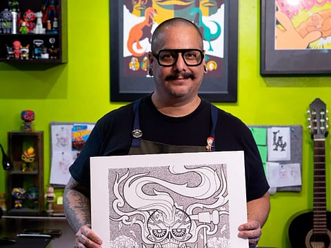 Nerds gear up! The creator of 
La Mano del Destino, J Gonzo, is in Hyderabad for all things comic related