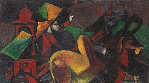 A.A. Raiba's retrospective is on at Travancore Palace. Delhi 