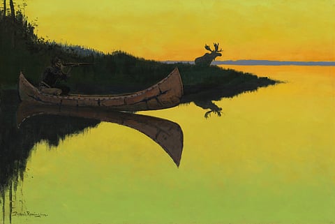 Frederic Remington's painting Coming to the Call