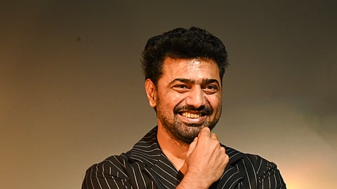 Dev at the premiere of Projapati 2