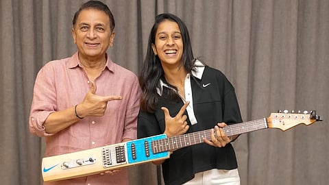 Sunil Gavaskar gifts custom designed guitar to ODI World Cup winner Jemimah Rodrigues