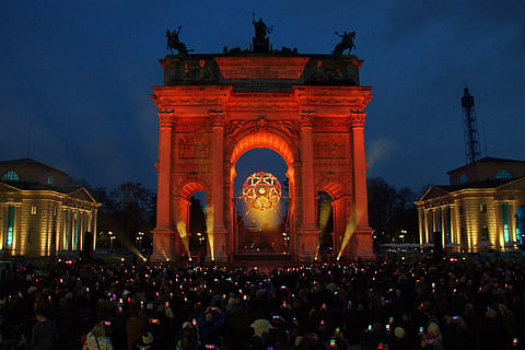 All you need to know about Milan’s nightly Olympic cauldron light show