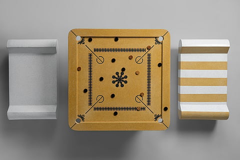 These collections reinterpret 
Indian rituals and gathering spaces through concrete and terrazzo