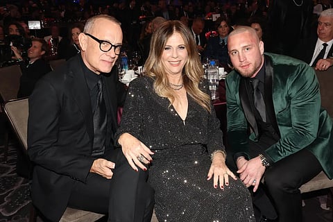 Chet Hanks with his parents, Tom Hanks and Rita Wilson