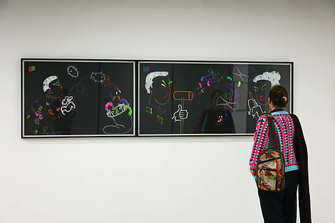 Olivia Fraser’s The Journey Within is on display at the British Council, New Delhi.