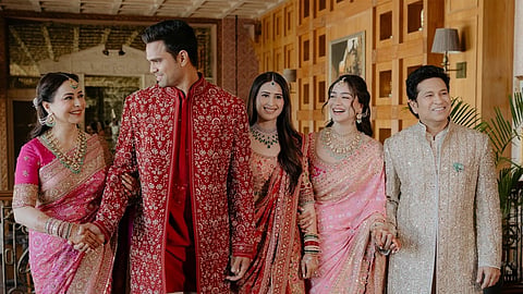 Arjun’s sister, Sara Tendulkar, took to Instagram to share unseen photos from the celebrations