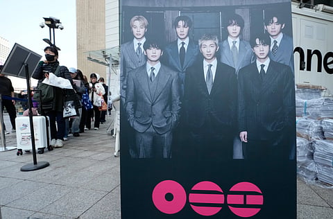 BTS Returns for Comeback Concert at Gwanghwamun Square in Seoul