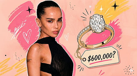 Zoe Kravitz's engagement ring