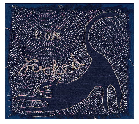 This art exhibition in Mumbai translates pain into fabrics and textiles