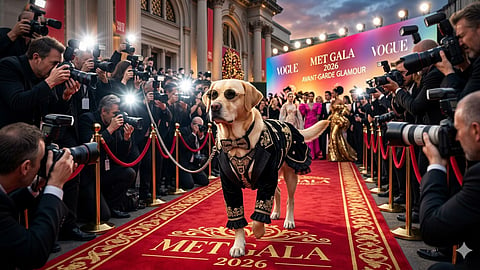At Pet Gala 2026, online users treated the pets like runway models