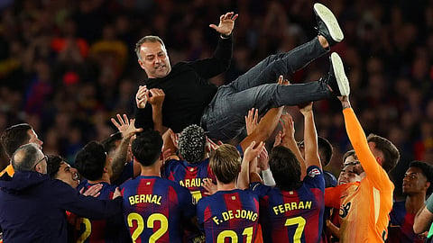 Barcelona seal La Liga title amidst personal loss for coach Hansi Flick