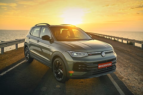 Sleeker LED headlamps, a smaller grille and slightly revised exteriors give the Taigun a sleek, smart appearance