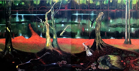 In Hyderabad, the Prakriti: A Quiet Continuum explores nature as inner landscape