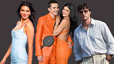 Kendall Jenner and Jacob Elordi seen on a double date with Kylie Jenner and Timothée Chalamet in Los Angeles